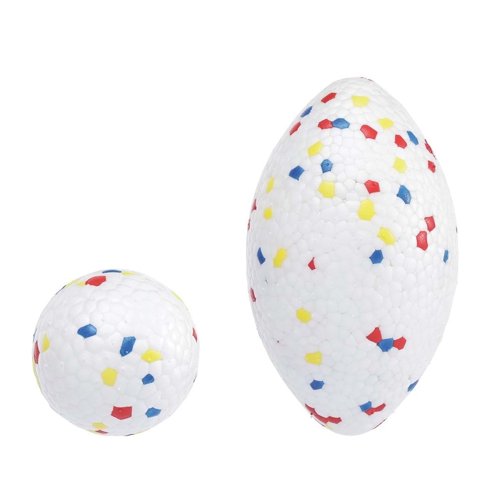 10677799 M-PETS BLOOM MİNİ BALL OYUN TOPU PARÇALANMAZ RED/WHİTE