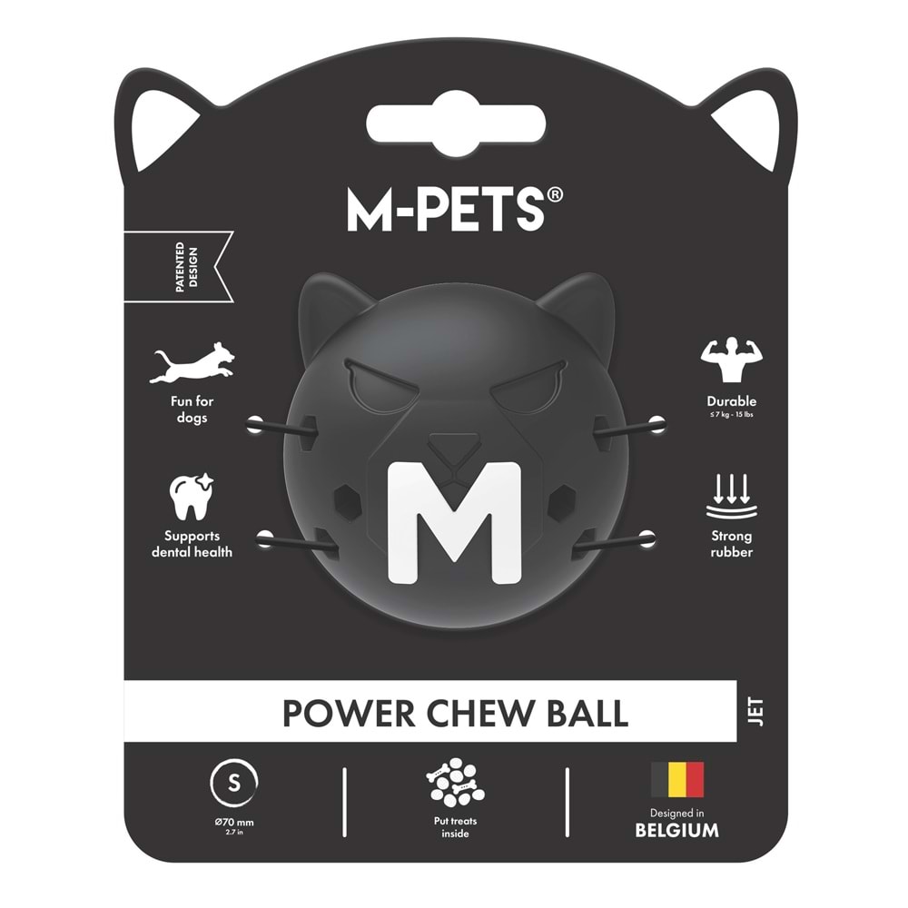 10679108 M-PETS POWER CHEW BALL KAUÇUK KÖPEK OYUNCAĞI JET (S)