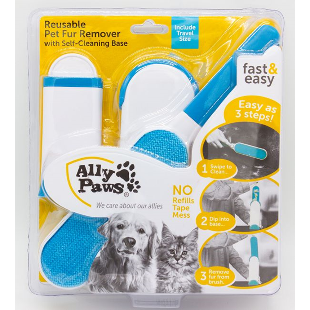 10682-ALLY PAWS KENDİNDEN TEMİZLEMELİ TÜY TOZ TOPLAMA FIRÇA SETİ