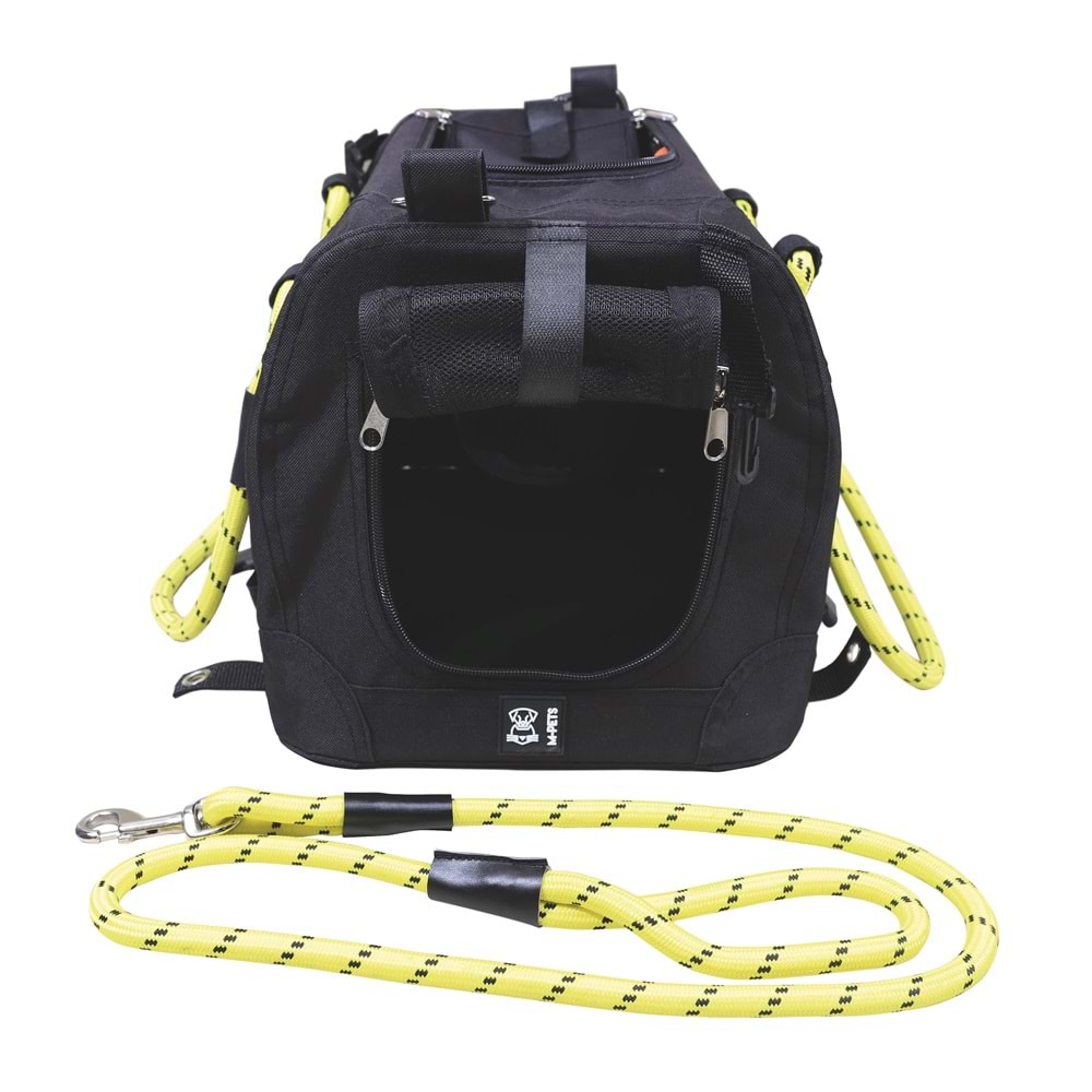 10703799 M-PETS 2IN1 REMIX BLACK/YELLOW TAŞIMA ÇANTASI 41X28X28CM