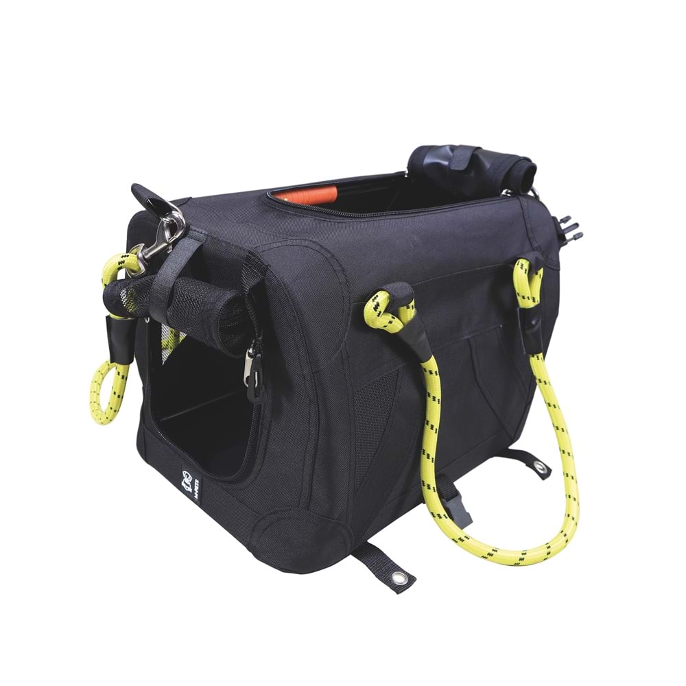 10703799 M-PETS 2IN1 REMIX BLACK/YELLOW TAŞIMA ÇANTASI 41X28X28CM