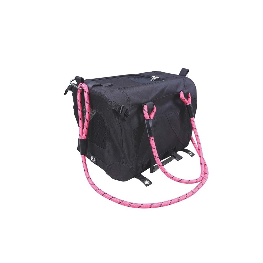 10703899 M-PETS 2IN1 REMIX BLACK/PİNK TAŞIMA ÇANTASI 41X28X28CM