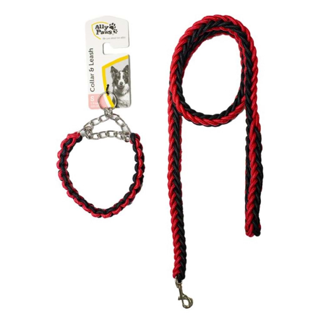 10712 ALLY PAWS COLLAR & LEASH (S) 1,5CMX120CM
