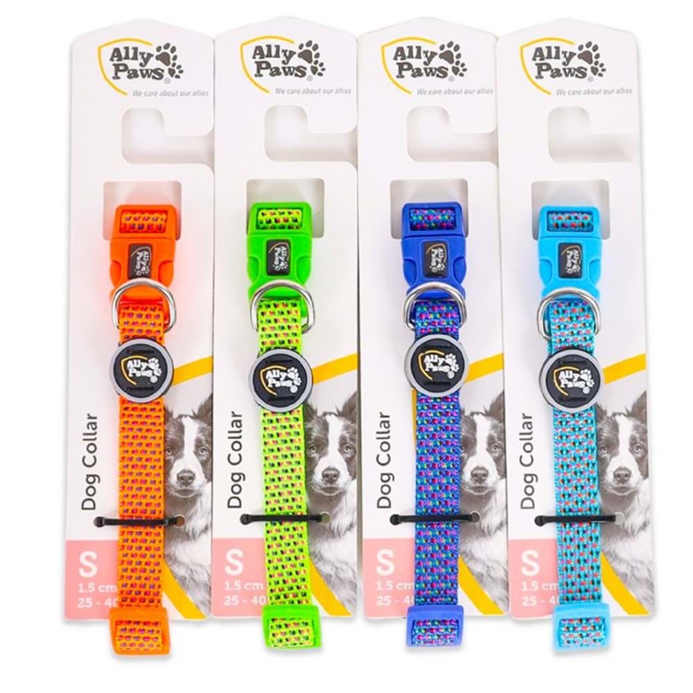10775 ALLY PAWS DOG COLLAR SMALL 1,5CMX25-40CM