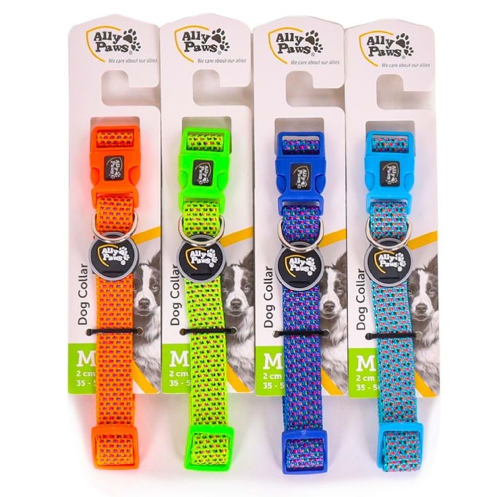 10776 ALLY PAWS DOG COLLAR MEDIUM 2CMX35-50CM