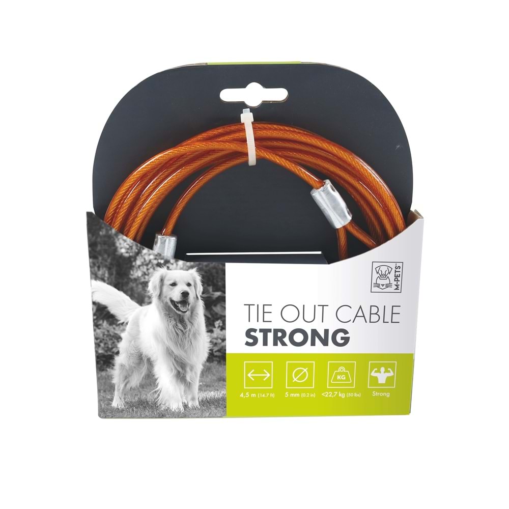 10800199 M-PETS STRONG BAHÇE BAĞLAMA HALATI 4.5MT/ORANGE