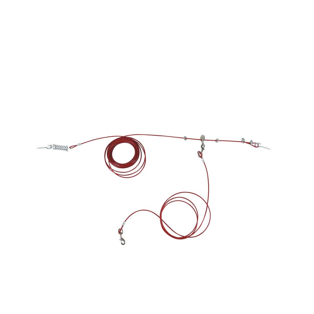 10801205 M-PETS COMPENSATOR BAHÇE BAĞLAMA HALATI 15MT/RED