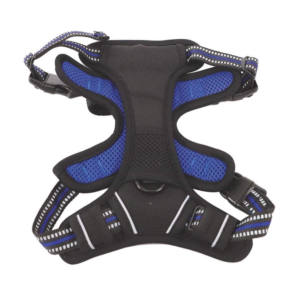 10824999 M-PETS HIKING REFLEKTÖRLÜ SOFT SIRT TASMASI BLUE (S)