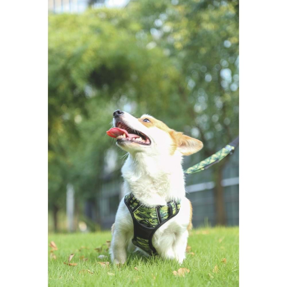 10829199 M-PETS HIKING REFLEKTÖRLÜ SOFT SIRT TASMASI KAMUFLAJ (M)