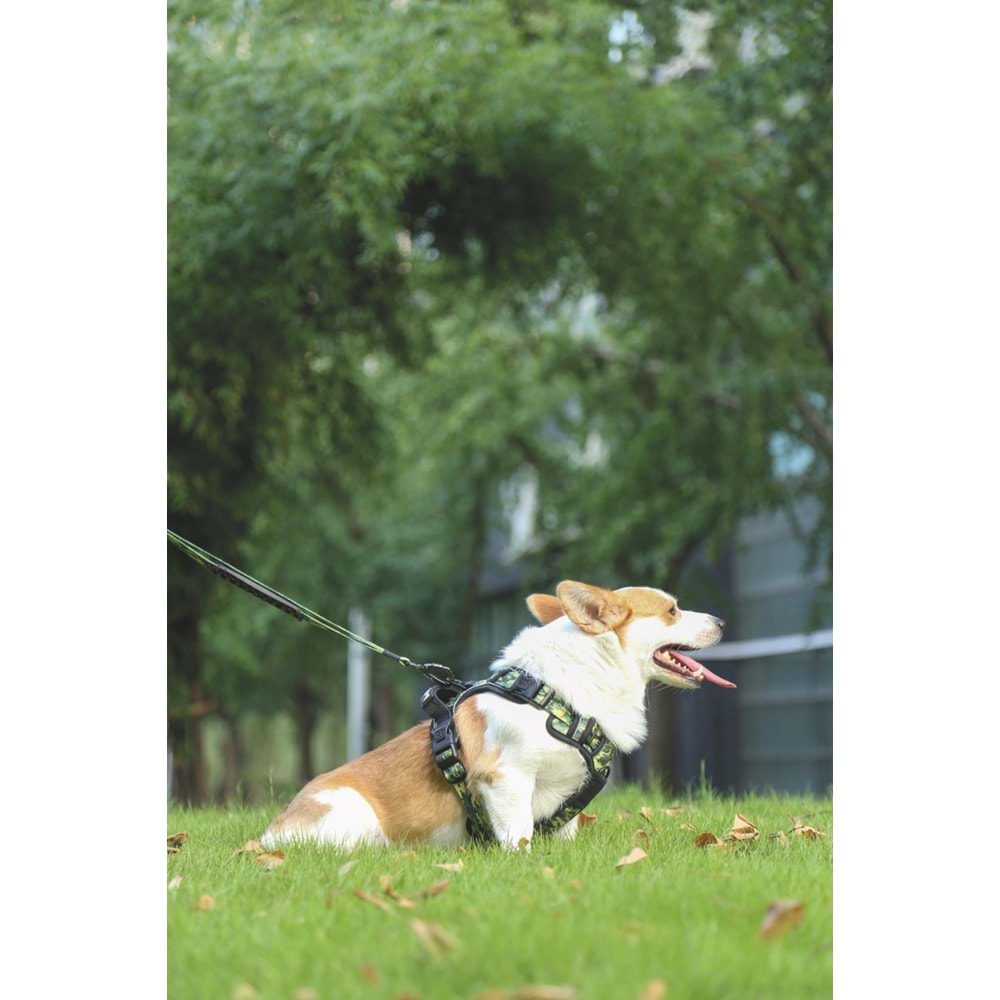 10829199 M-PETS HIKING REFLEKTÖRLÜ SOFT SIRT TASMASI KAMUFLAJ (M)