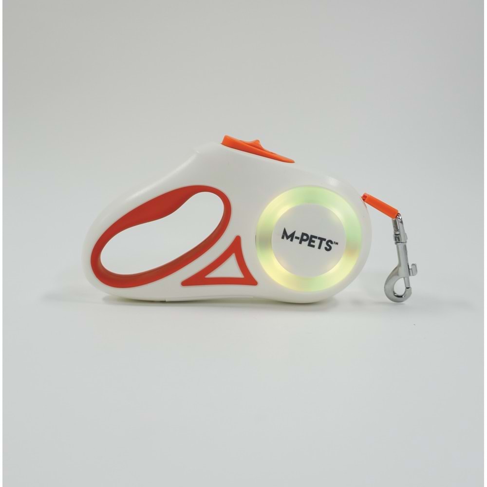 10839399 M-PETS FLASH LEDLİ OTOMATİK GEZDİRME ŞERİT 3MT/ORANGE