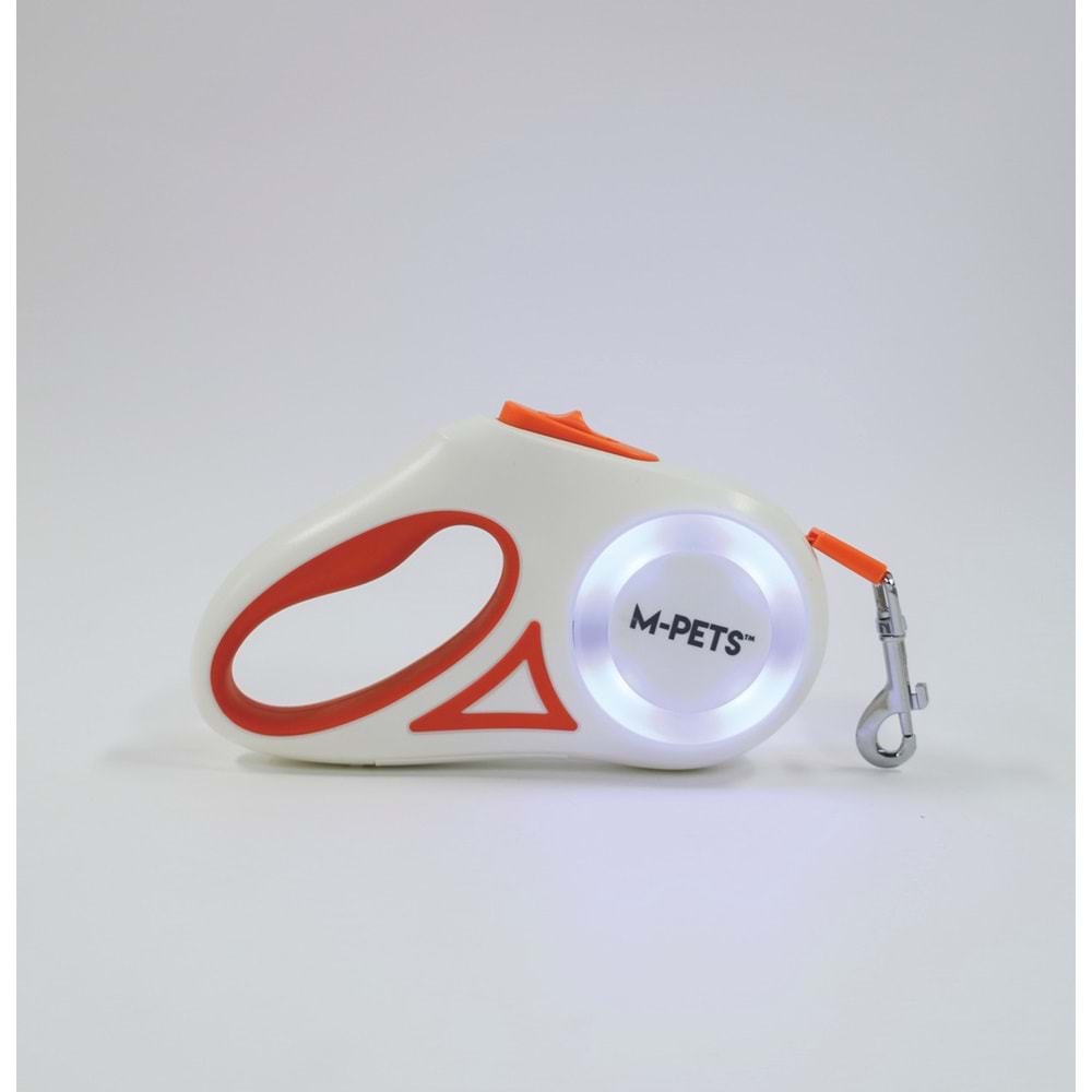 10839499 M-PETS FLASH LEDLİ OTOMATİK GEZDİRME ŞERİT 5MT/ORANGE