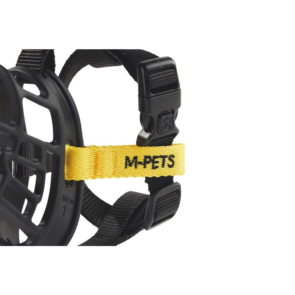 10845599 M-PETS BARK GUARD AĞIZLIK (L) BLACK/YELLOW