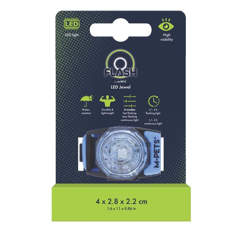 10855299 M-PETS FLASH LED JEWEL GÜVENLİK IŞIĞI DİSPLAY 24LÜ MULTİCOLOR