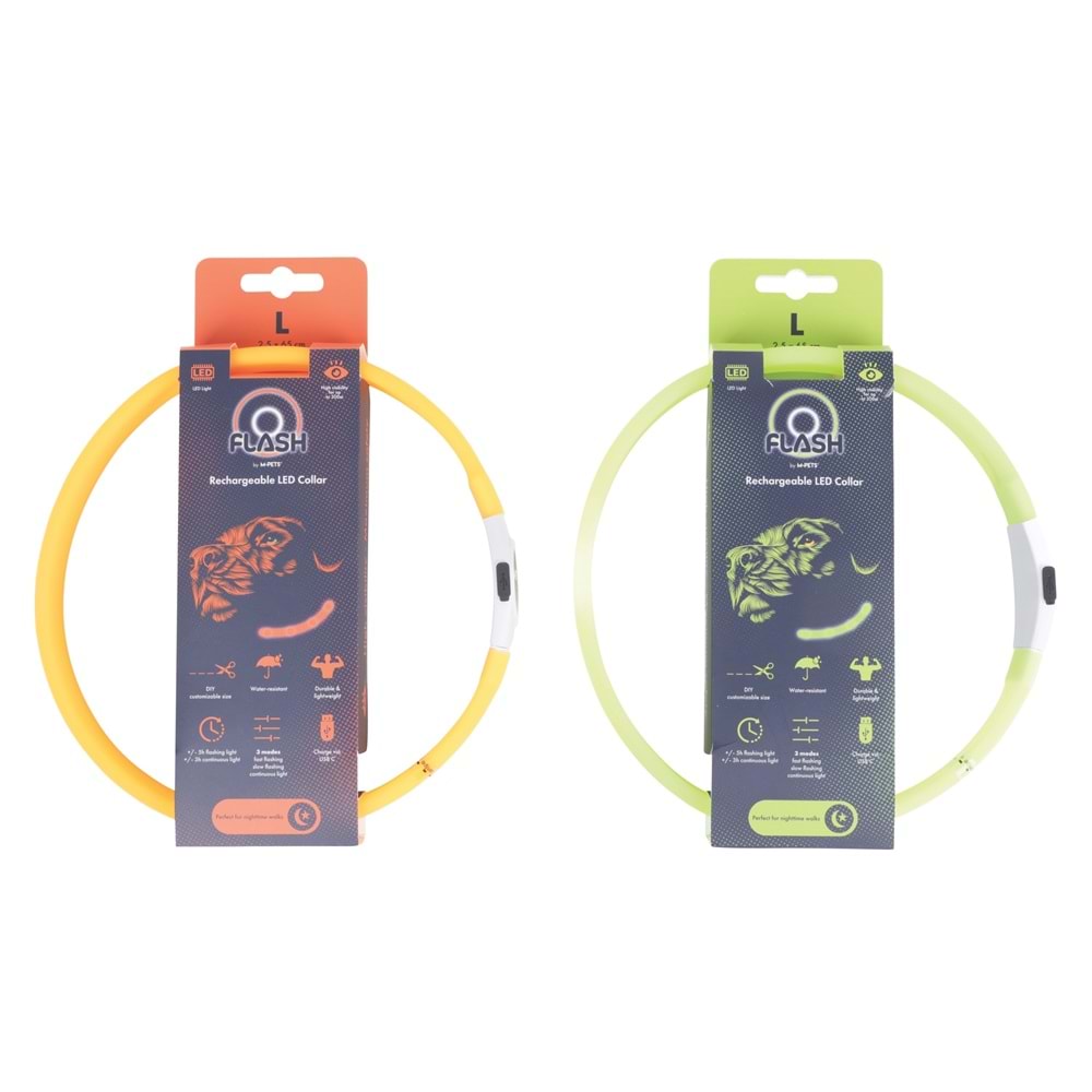 10855799 M-PETS FLASH LED BOYUN TASMA GREEN (L)