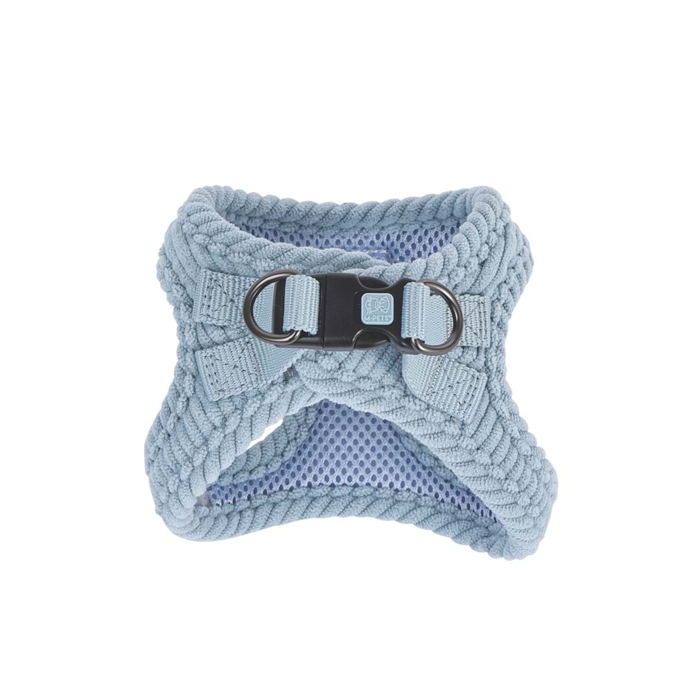 10858999 M-PETS VELVET DOG GÖĞÜS TASMASI BLUE (XXS)