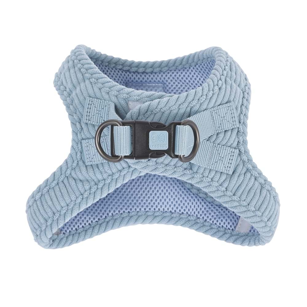 10859299 M-PETS VELVET DOG GÖĞÜS TASMASI BLUE (M)