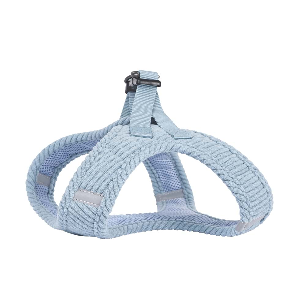 10859399 M-PETS VELVET DOG GÖĞÜS TASMASI BLUE (L)