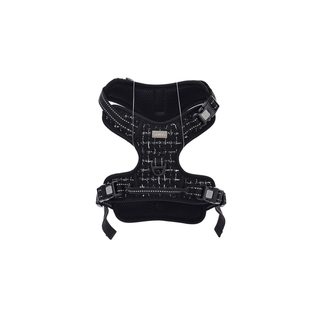 10863108 M-PETS HAUTE COUTURE KÖPEK GÖĞÜS TASMASI BLACK (XL)