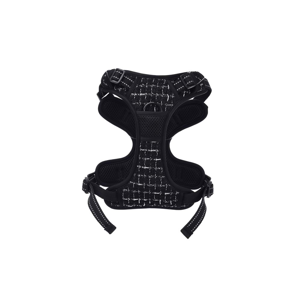 10863108 M-PETS HAUTE COUTURE KÖPEK GÖĞÜS TASMASI BLACK (XL)