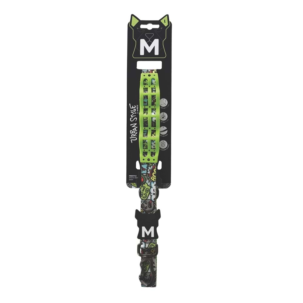 10865699 M-PETS URBAN STYLE FREESTYLE MULTİCOLOR ŞOK EMİCİ GEZDİRME TASMA (L)