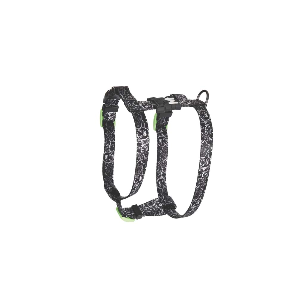 10868999 M-PETS URBAN STYLE BLACK/WHİTE ACTİVE KÖPEK GÖĞÜS TASMASI (XS)
