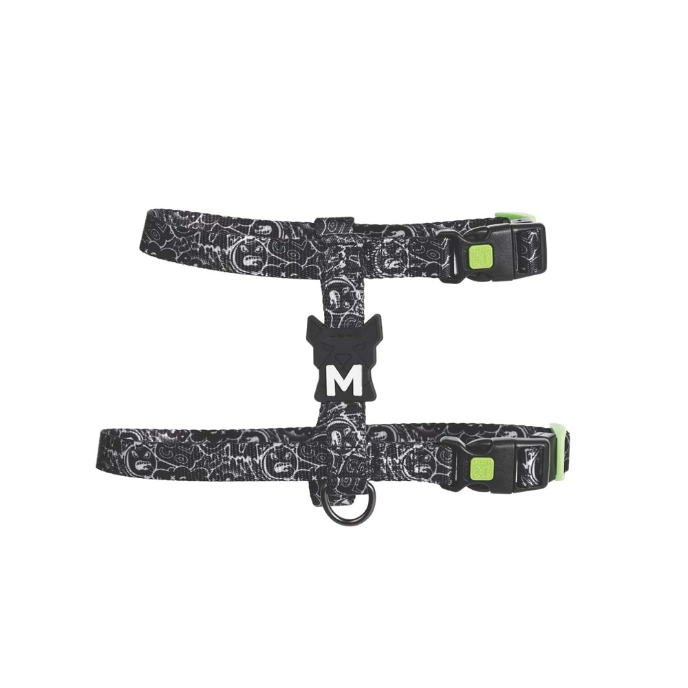 10868999 M-PETS URBAN STYLE BLACK/WHİTE ACTİVE KÖPEK GÖĞÜS TASMASI (XS)