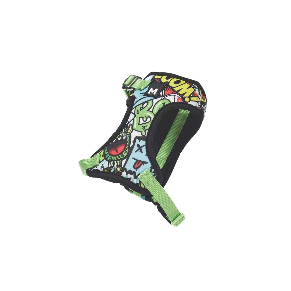 10872899 M-PETS URBAN STYLE MULTİCOLOR EASY FİT KÖPEK GÖĞÜS TASMASI (XS)