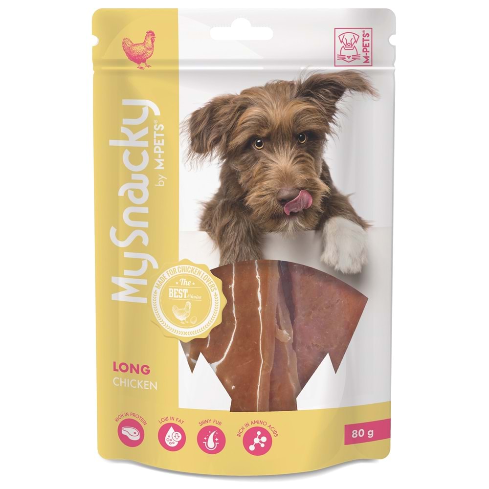 19010315 M-PETS MY SNACKY LONG CHICKEN KÖPEK ÖDÜLÜ 80GR