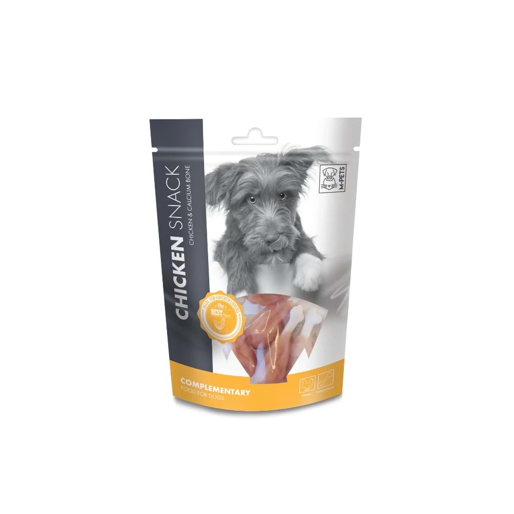 19012215 M-PETS CHICKEN & CALCIUM BONE KÖPEK ÖDÜLÜ 160GR