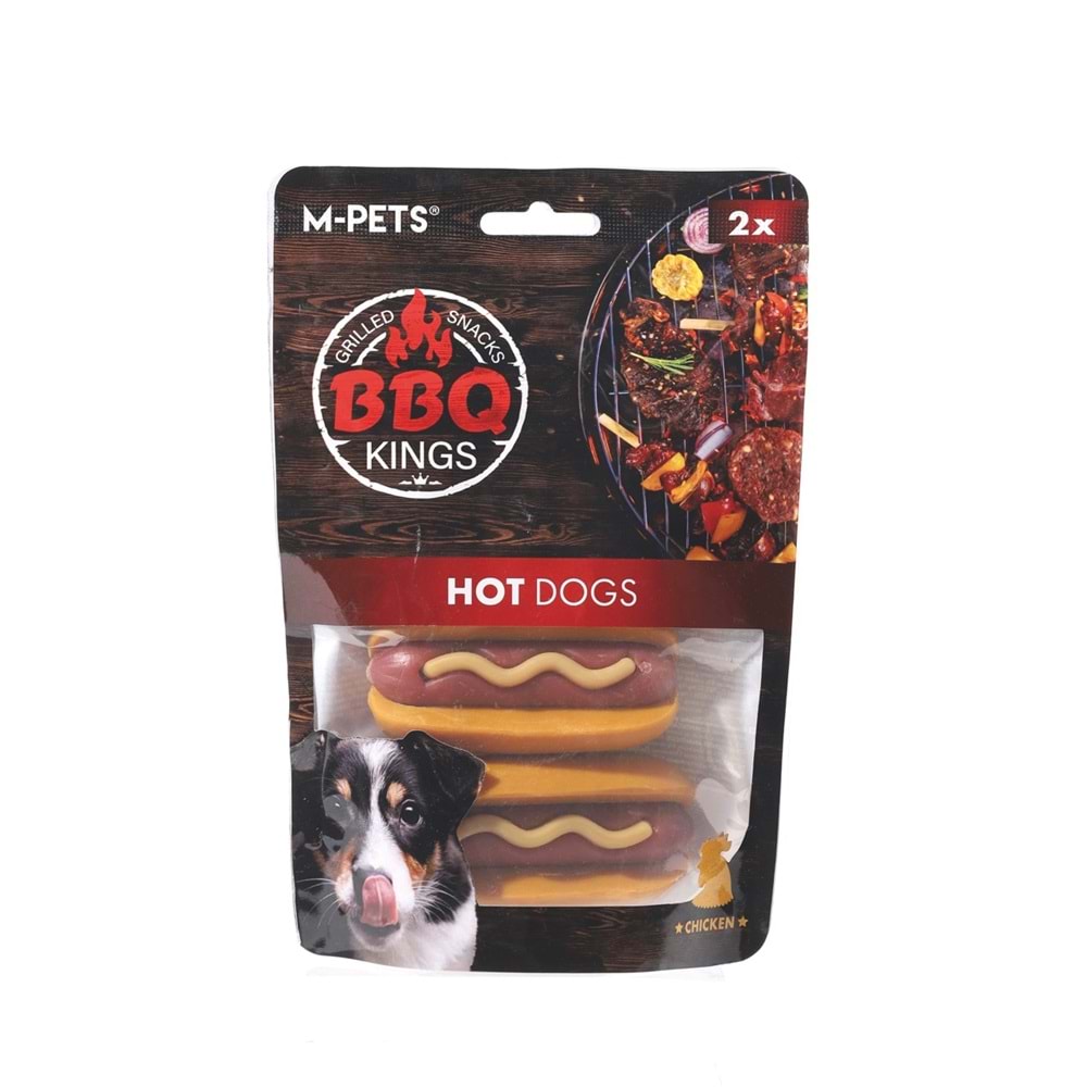 19040899-M-PETS BBQ KINGS HOT DOGS CHICKEN ÖDÜL 135GR