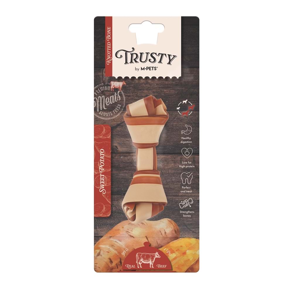 19048099 M-PETS TRUSTY BEEF TATLI PATATESLİ ÖDÜL 50GR/12,7CM