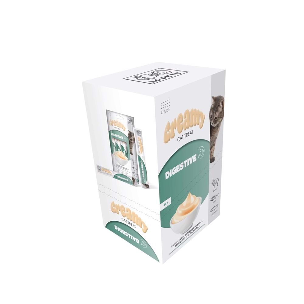 19049899 M-PETS DIGESTIVE FONKSİYONEL CREAMY KEDİ ÖDÜLÜ 4X15GR