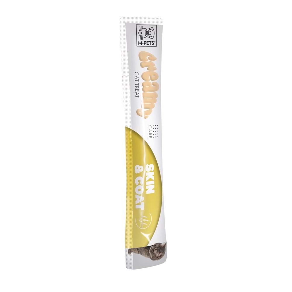 19049999 M-PETS SKIN & COAT FONKSİYONEL CREAMY KEDİ ÖDÜLÜ 4X15GR