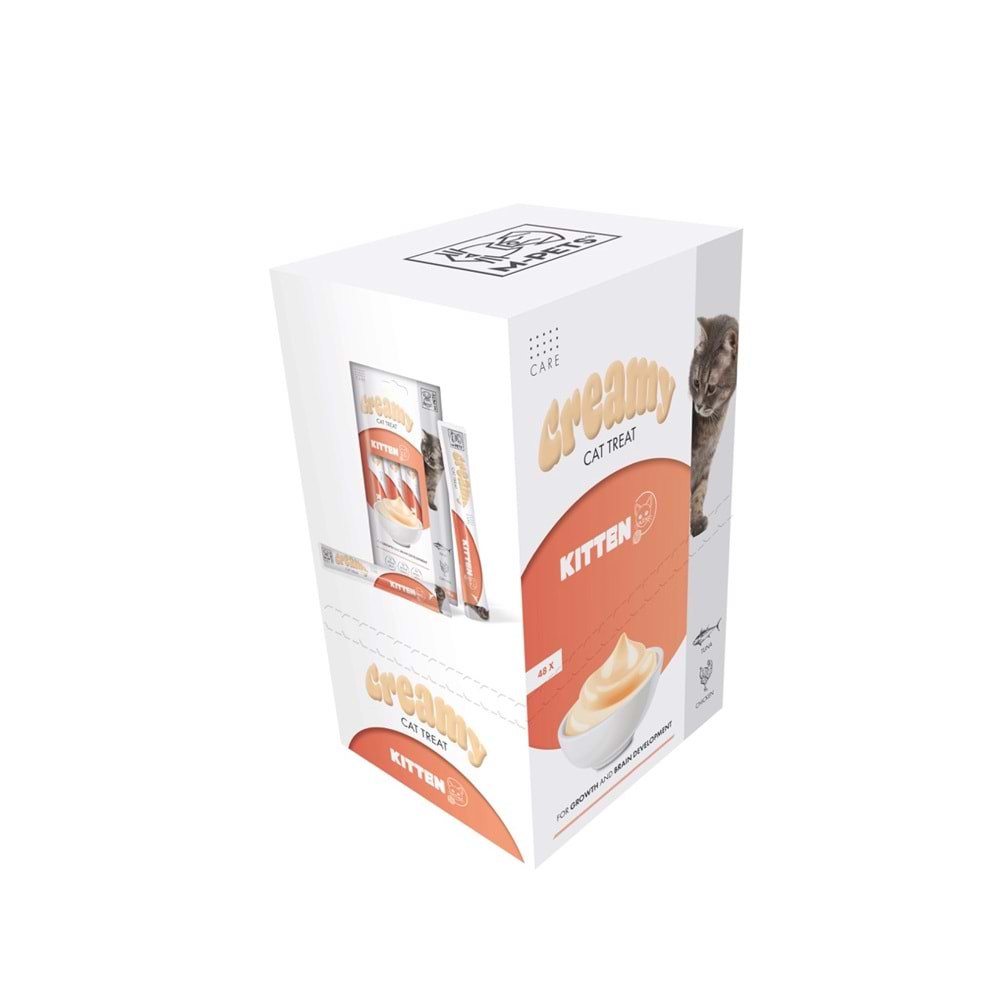 19050199 M-PETS KITTEN FONKSİYONEL CREAMY KEDİ ÖDÜLÜ 4X15GR
