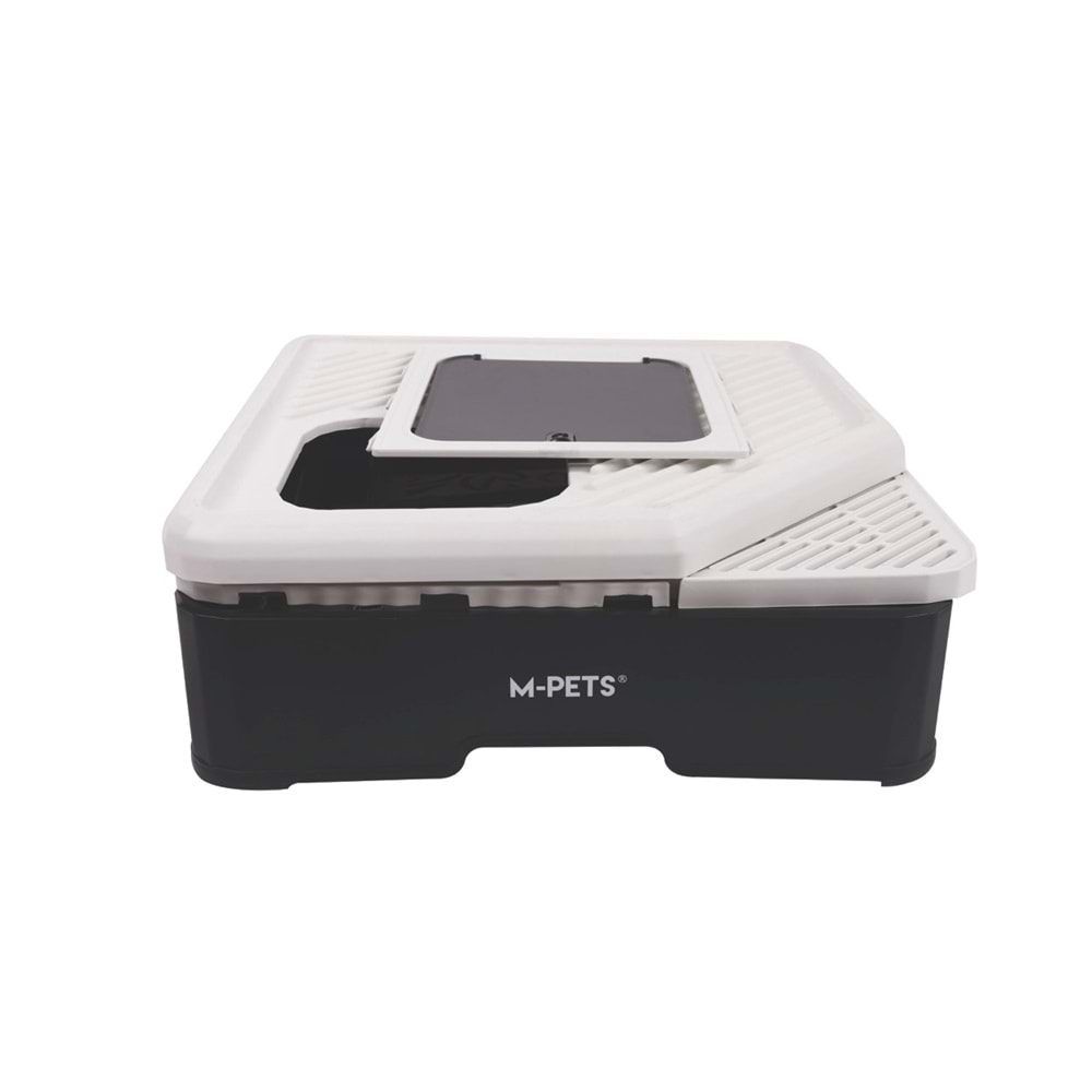 20104399 M-PETS TERRA FORMA ECO DESENLİ KAPALI KEDİ TUVALETİ BLACK