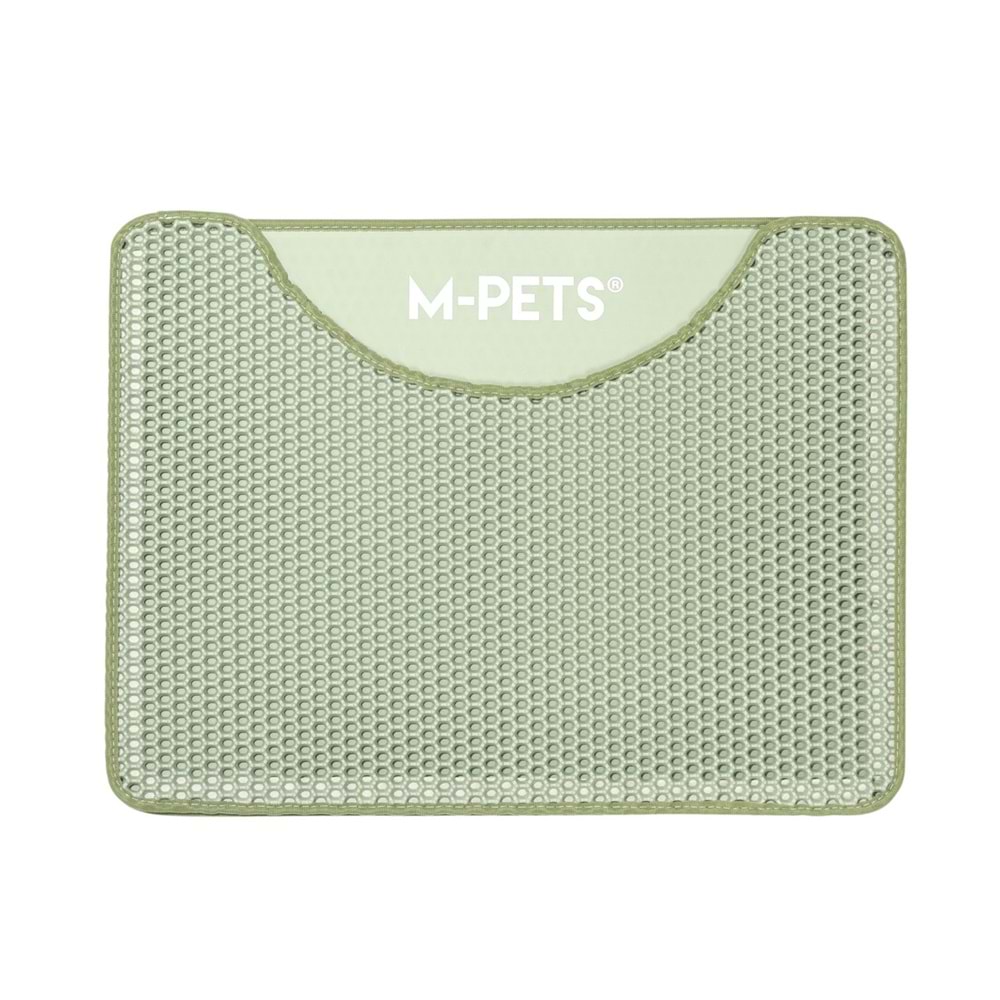 20117803 M-PETS DUPLEX ELEKLİ KEDİ KUMU PASPASI YEŞİL 60X45CM