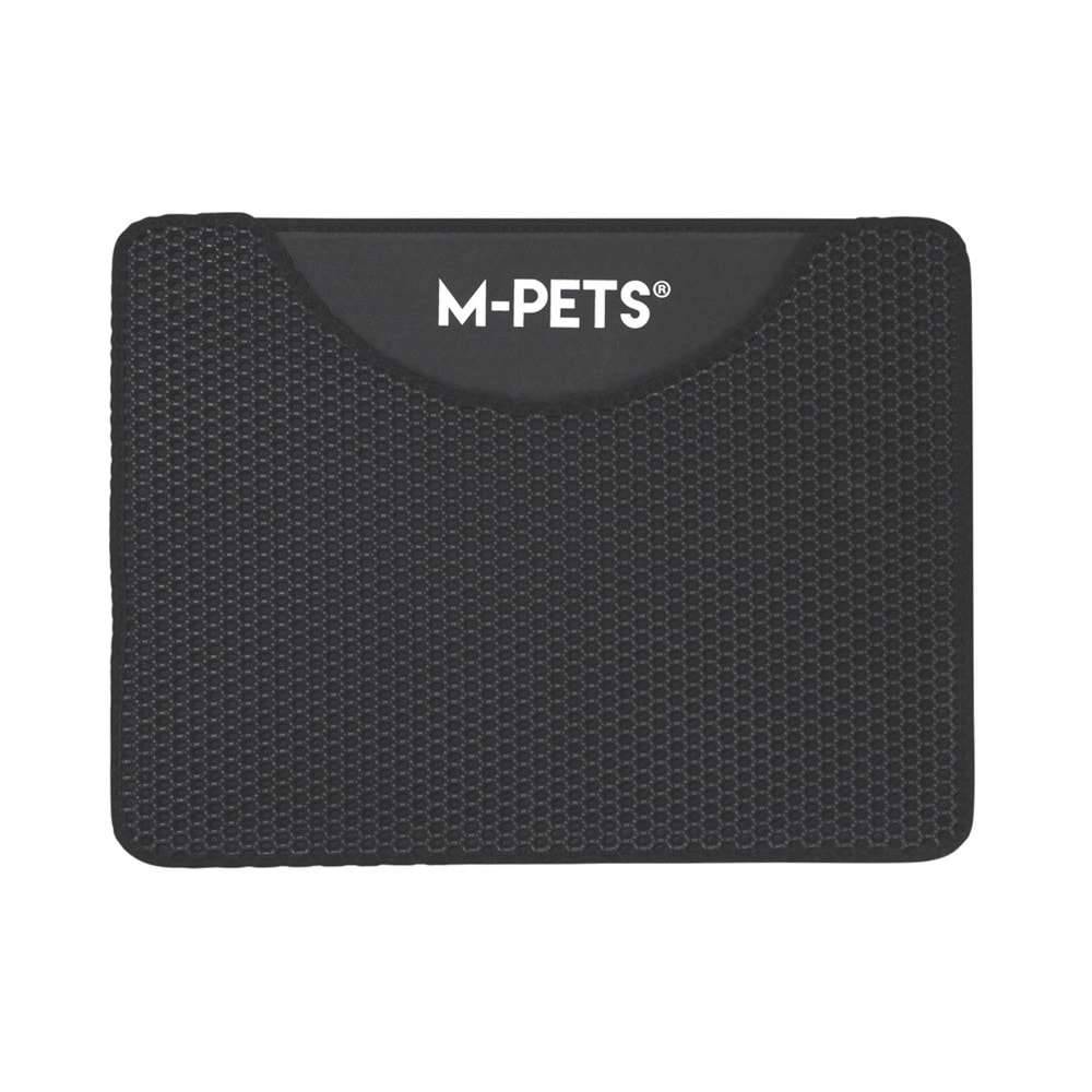 20117903 M-PETS DUPLEX ELEKLİ KEDİ KUMU PASPASI SİYAH 60X45CM