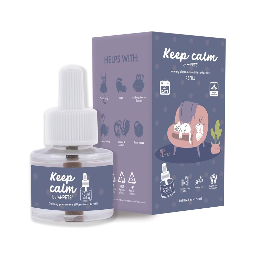 20123099 M-PETS KEEP CALM KEDİ SAKİNLEŞTİRİCİ YEDEK DİFFUSER 48ML