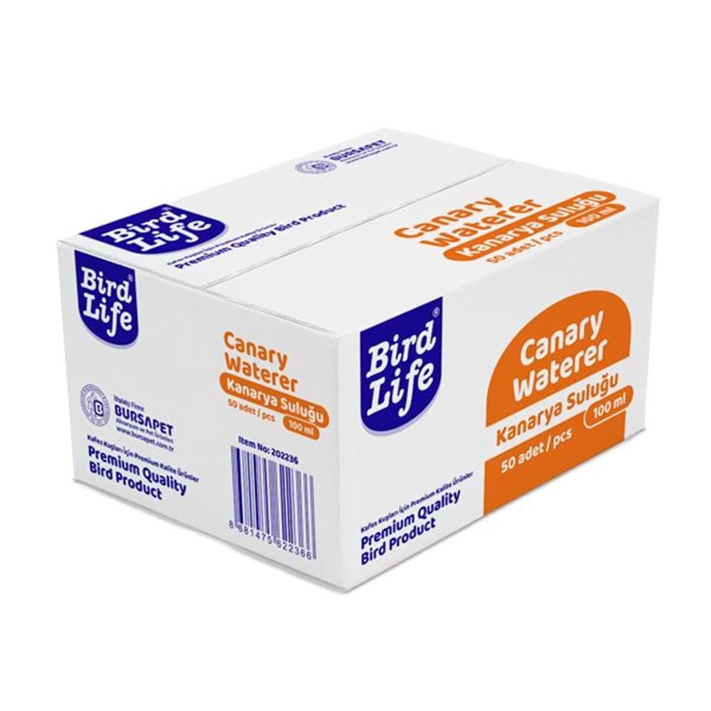 202236-BİRDLİFE KANARYA SULUĞU 100ML 50Lİ