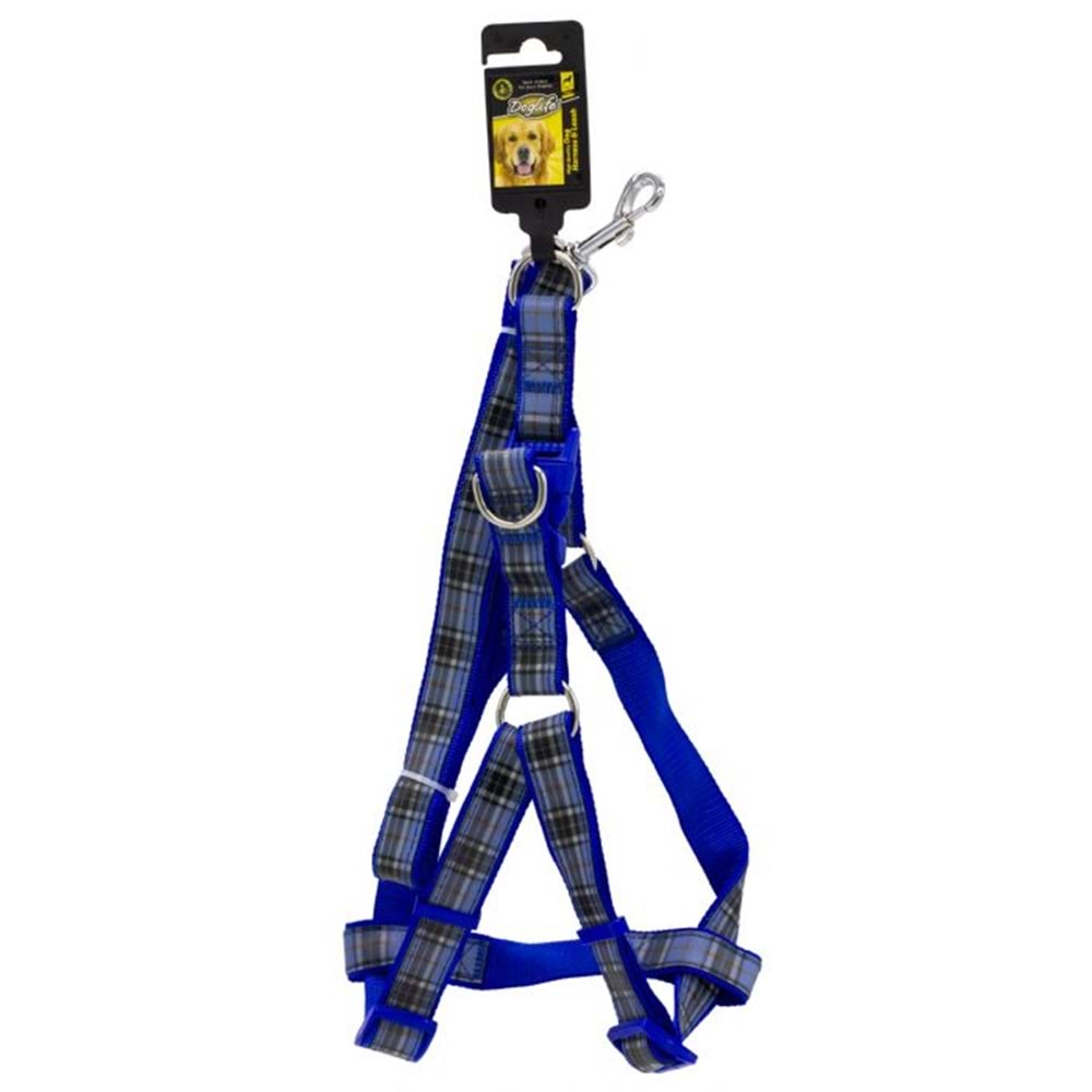 202483-DOGLİFE KÖPEKLER İÇİN DESENLİ GÖĞÜS TASMASI:+GEZDİRME 2,5CM