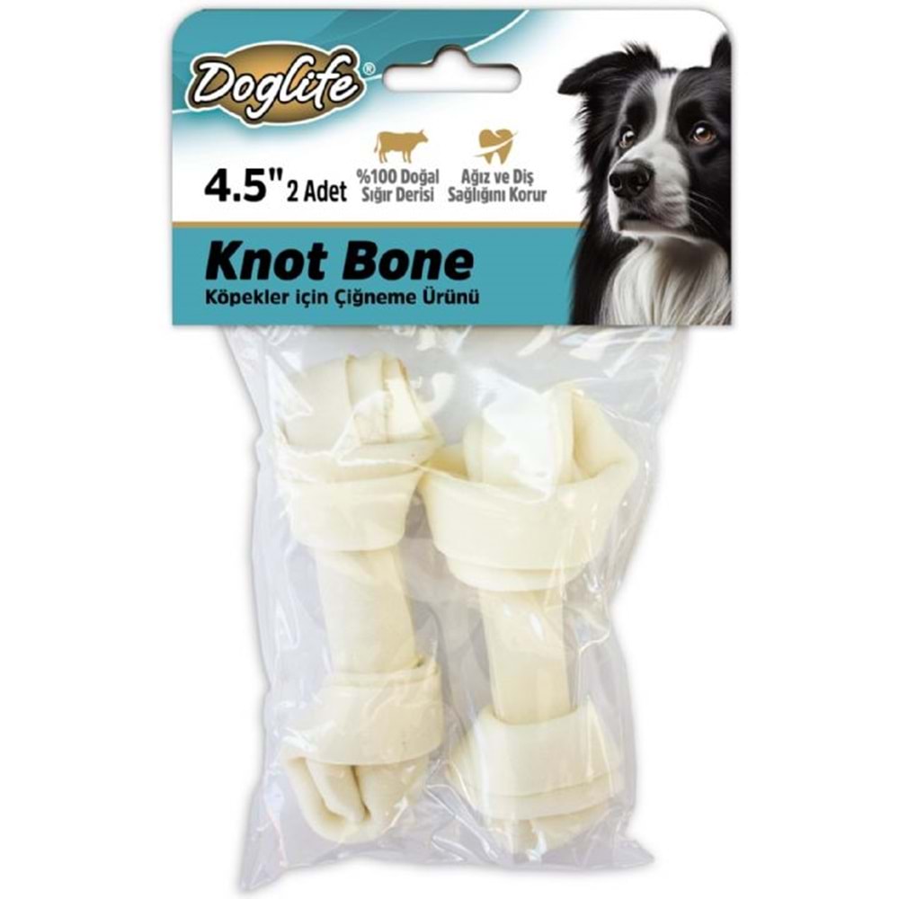 202693-DOGLİFE DÜĞÜMLÜ KEMİK WHİTE 30GR/AD. 2Lİ