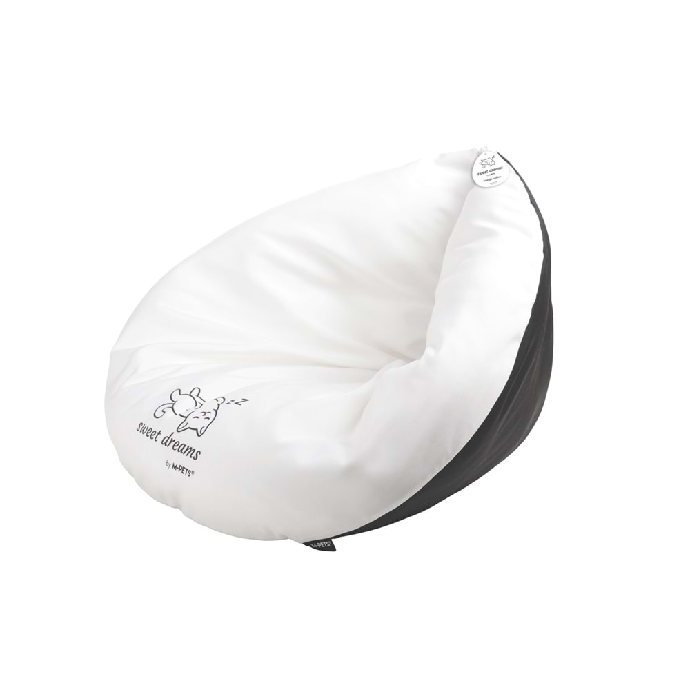 20304499 M-PETS SWEET DREAMS ÜÇGEN YATAK BLACK/WHİTE
