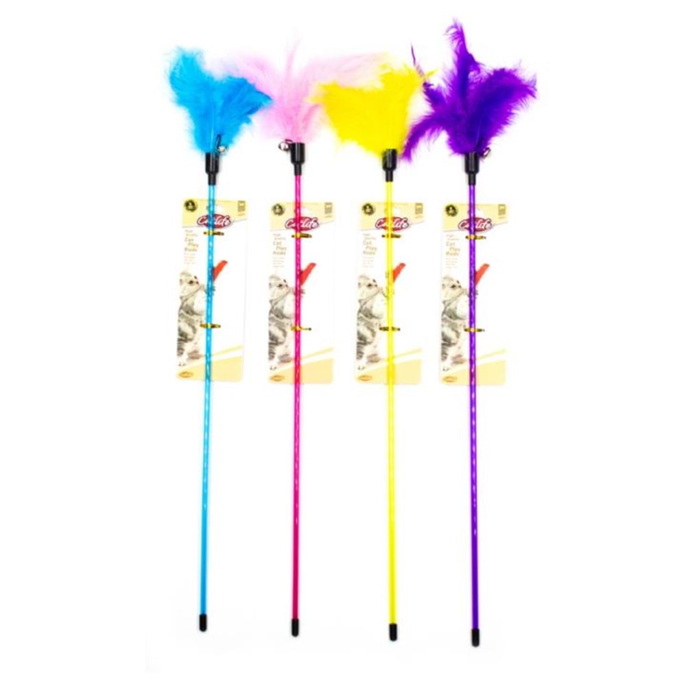 203562-CATLİFE KEDİLER İÇİN OYUNCAK OLTA ZİLLİ 58CM