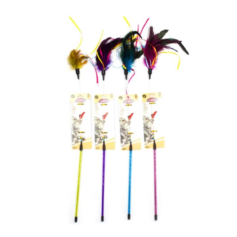 203600-CATLİFE KEDİLER İÇİN OYUNCAK OLTA ZİLLİ 65CM