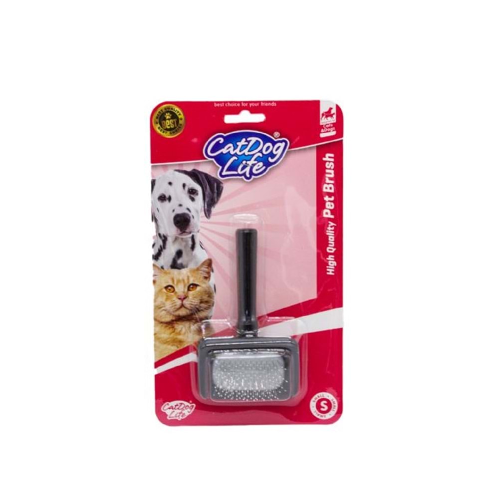 203710-CAT/DOGLİFE KEDİ ve KÖPEKLER İÇİN AHŞAP TELLİ FIRÇA (S)