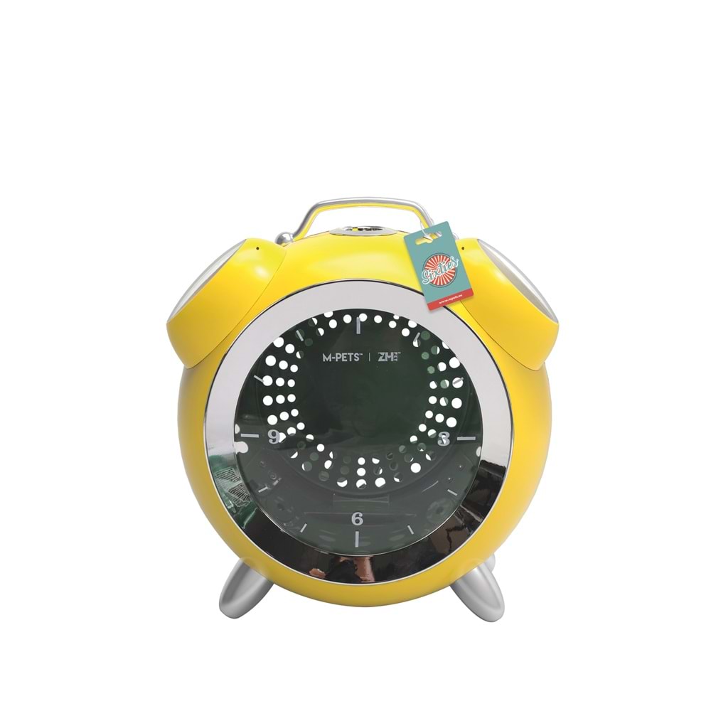 20401499 M-PETS SIXTIES CLOCK TAŞIMA ÇANTASI YELLOW 40X44X26CM