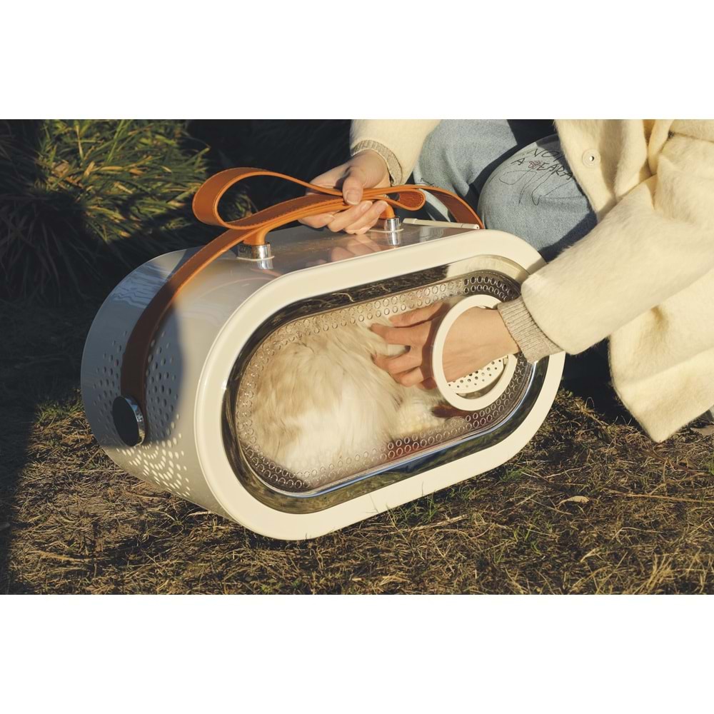 20402399 M-PETS SIXTIES RADIO TAŞIMA ÇANTASI WHITE 50X23X31CM