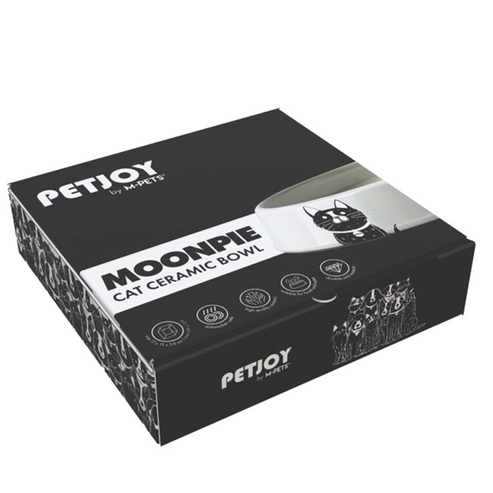 20502099 M-PETS PETJOY MOONPIE SERAMİK MAMA KABI 400ML