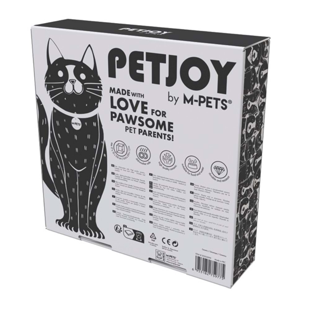 20502099 M-PETS PETJOY MOONPIE SERAMİK MAMA KABI 400ML